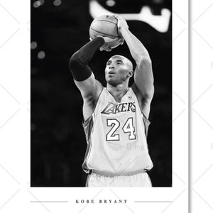 Black and White Photos of Historic Moments in Sports and the Athletes Who Created them, Sports History Nordic Room Decor Kobe Bryant 2