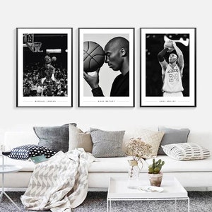 Zwart-wit foto's van historische momenten in de sport en de atleten die ze hebben gemaakt, Sportgeschiedenis Nordic Room Decor afbeelding 2