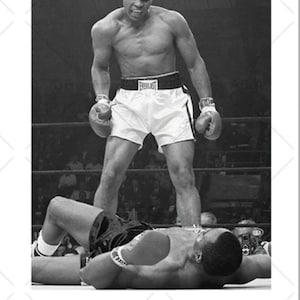 Zwart-wit foto's van historische momenten in de sport en de atleten die ze hebben gemaakt, Sportgeschiedenis Nordic Room Decor Muhammad Ali