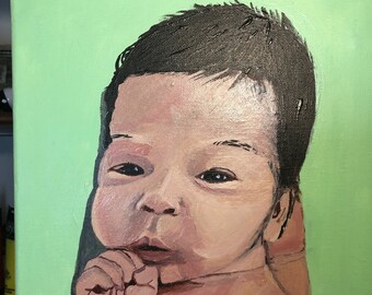 Hand Painted Acrylic Portraits