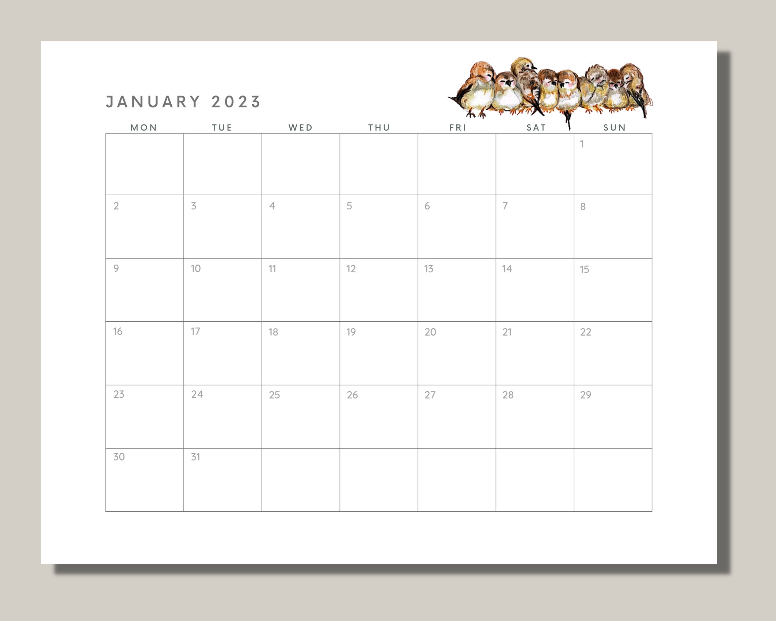 Cute Calendar - Etsy