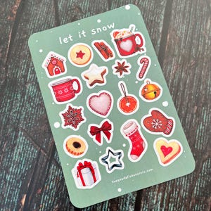 Adesivos de Natal e Dia dos Namorados para imprimir e recortar, formato A6