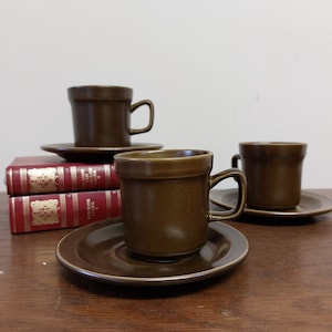 Midcentury Norwegian Coffee Cup Set by Stavangerflint (1949-1979)