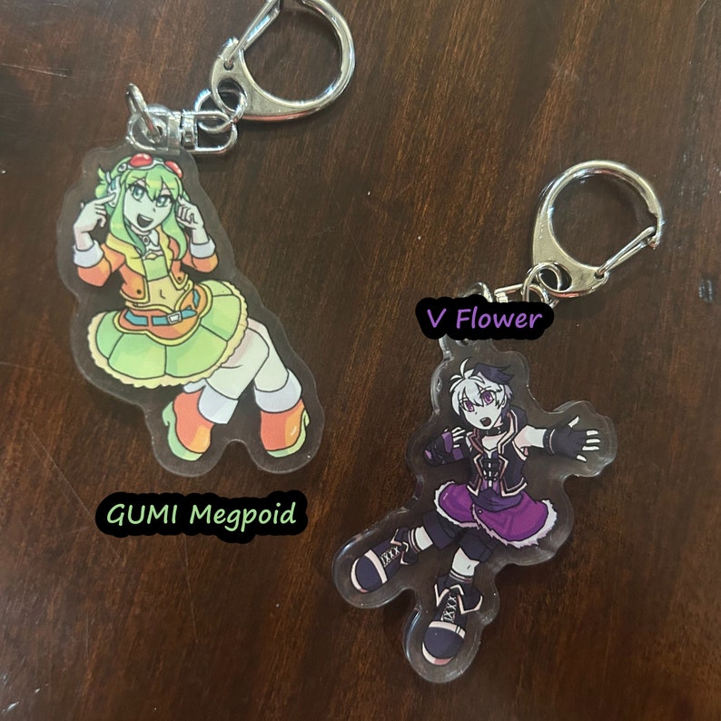 Voco Key Chain Vocal Synth Double Sided Keychains - Etsy