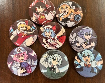 Perni dei pulsanti del progetto Touhou