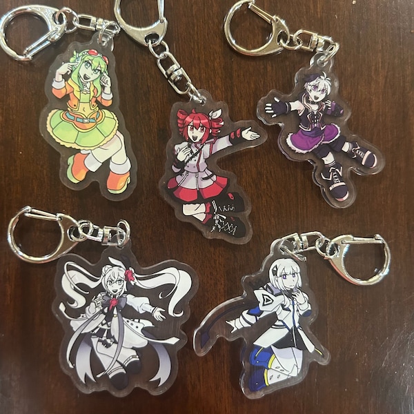 Vocal Synth Double Sided Keychains