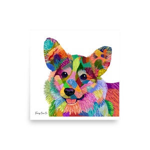 Welsh Corgi-afdruk