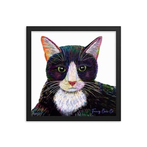 Tuxedo Cat Framed Print