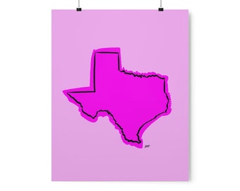 Texas Pink Premium Art Prints