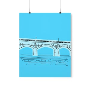 New Braunfels Bridge Texas Premium Art Print