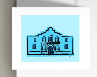 Alamo Texas Premium Art Print