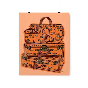 Darjeeling Limited Suitcases Premium Art Prints