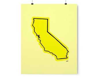 California Yellow Premium Art Prints