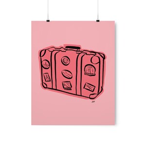Suitcase Coral Premium Art Prints