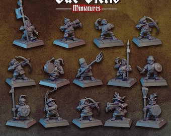 Halfling Reinforcements | Vae Victis Miniatures | 32mm Scale Resin Printed Tabletop RPG Figures for Tabletop Roleplaying or Wargaming