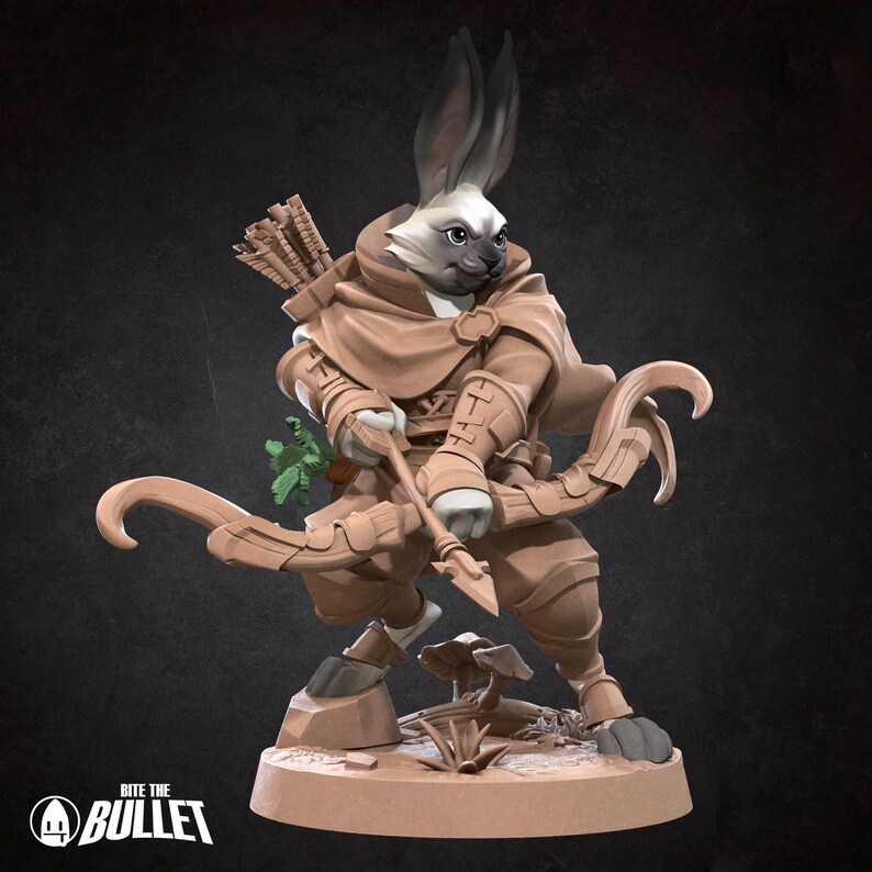 Harengon Ranger | Bite the Bullet | 35mm Scale | Resin Printed Tabletop ...
