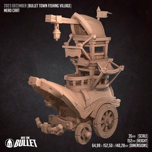 Mead Cart | Bite The Bullet | Bullet Town Fishing Village | 35mm Scale Resin Printed Tabletop RPG Miniature Figures For DND 5E