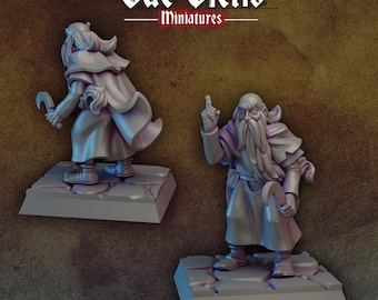 Old Druid | Vae Victis Miniatures | 32mm Scale Resin Printed Tabletop RPG Figures for Tabletop Roleplaying or Wargaming