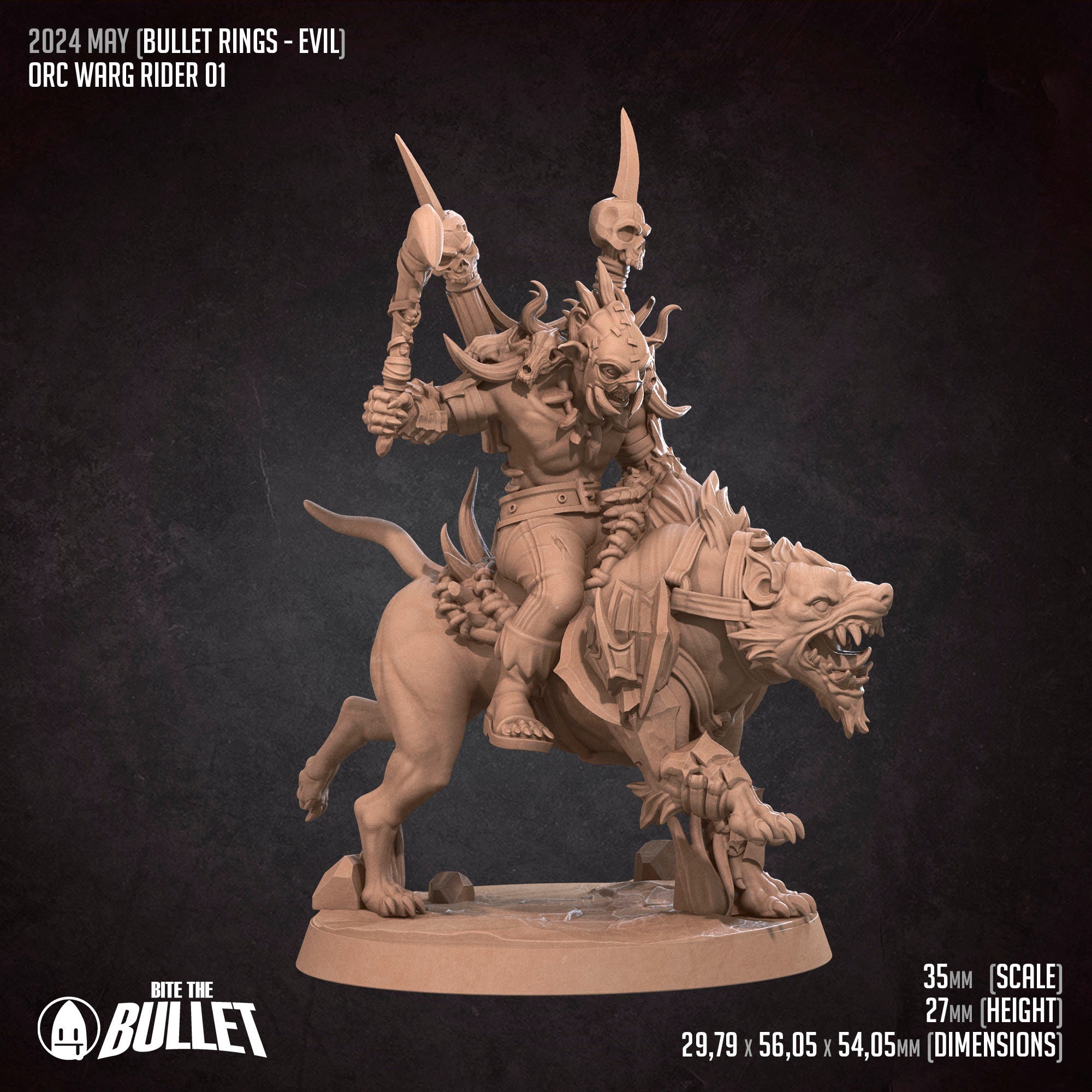 Orc Warg Riders Set | Bite the Bullet | 35mm Scale | Resin Printed ...