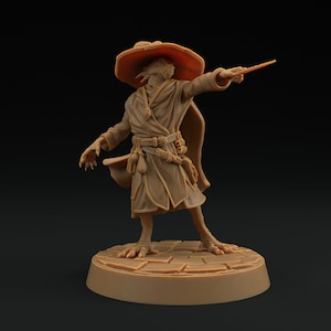 Scrymir, Draco Magus | Dragon Trappers Lodge | Draconic Hero | Wizard Dragonborn | 32mm Scale Resin Printed Tabletop RPG Figure For DND 5E