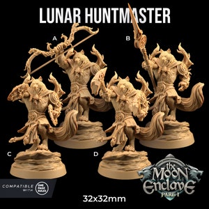 Lunar Huntmaster | Dragon Trappers Lodge | The Moon Enclave | 32mm Scale Resin Printed Tabletop RPG Figure For DND