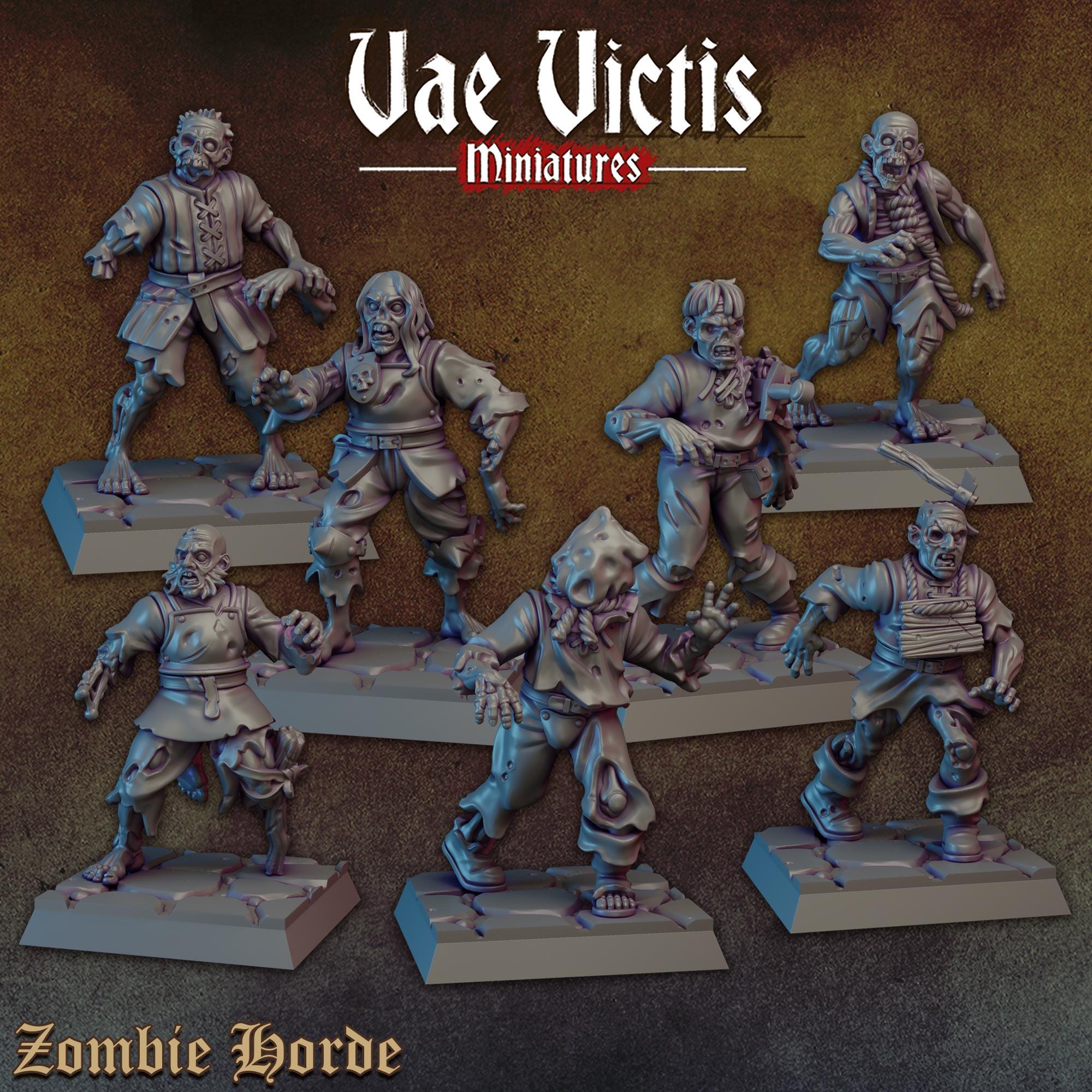 Undead Zombies Set | Vae Victis Miniatures | 32mm Scale Resin