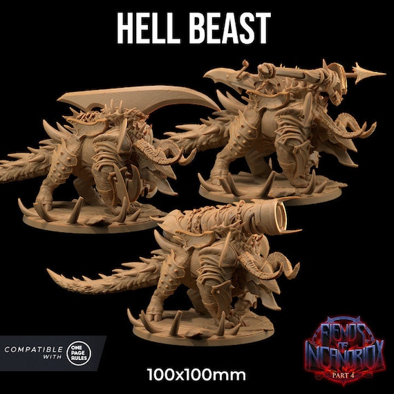 Hell Beast | Dragon Trappers Lodge | Demon | Devil | One Page