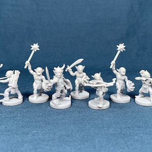 Goblin Set (7 Minis) | MZ4250 | Miniatures | 28mm Scale | Resin Printed Tabletop RPG Figures | DND | 5E