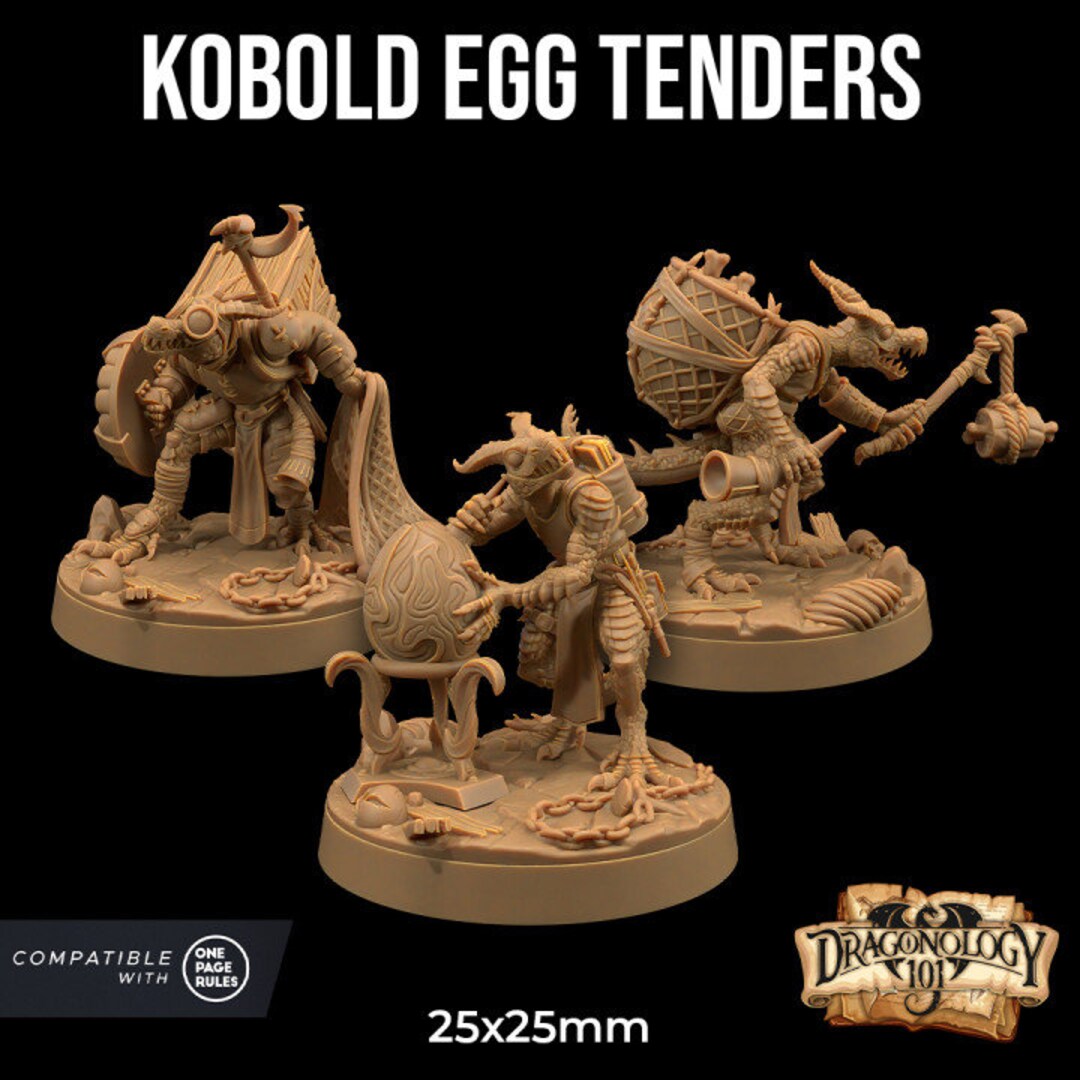 Kobold Egg Tenders Dragon Trappers Lodge Monster One Page Rules 32mm