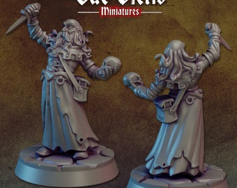 Necromancer | Vae Victis Miniatures | 32mm Scale Resin Printed Tabletop RPG Figures for Tabletop Roleplaying or Wargaming