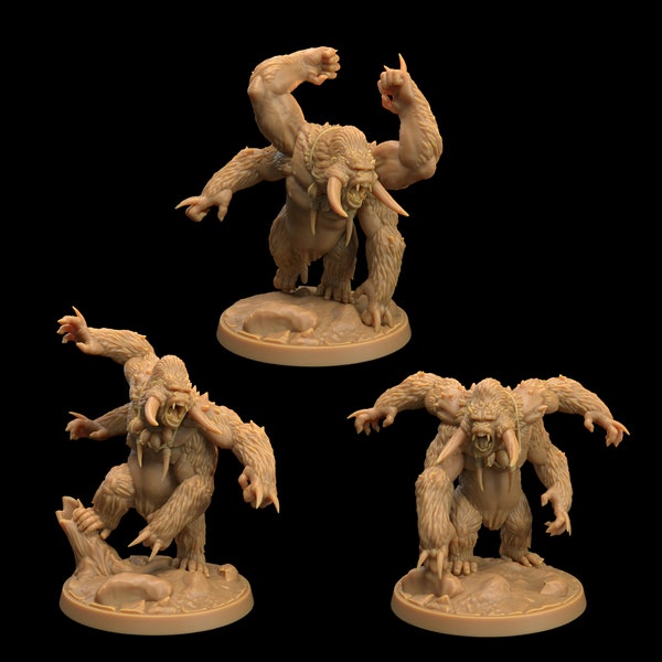 Skarr'gor Set | Dragon Trappers Lodge | The Simiax Legions | 32mm Scale Resin Printed Tabletop RPG Figures For DND 5E and OPR