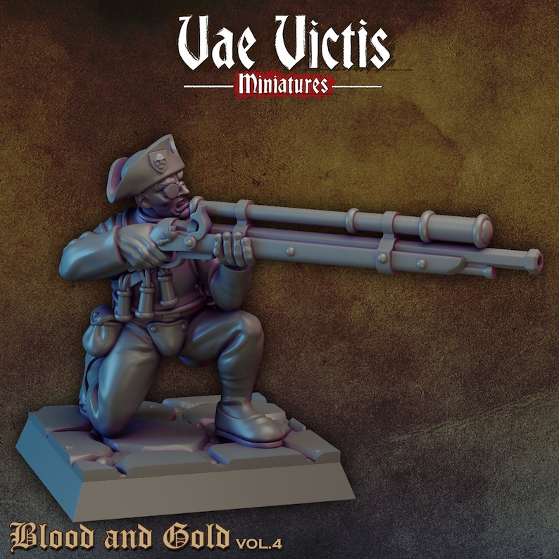 Human Rifleman Human Riflemen Set | Vae Victis Miniatures | 32mm Scale Resin Printed ...