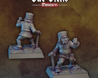 Angry Grandpa | Vae Victis Miniatures | 32mm Scale Resin Printed Tabletop RPG Figures for Tabletop Roleplaying or Wargaming