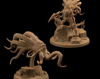 Zeglok, Aboleth Mastermind | Dragon Trappers Lodge | Monster | One Page Rules | 32mm | Resin Printed Tabletop RPG Figures | DND | 5E