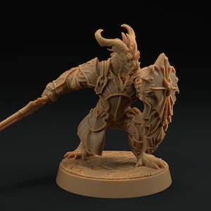 Thaedric Stormscale | Dragon Trappers Lodge | Draconic Hero | knight Dragonborn | 32mm Scale Resin Printed Tabletop RPG Figure For DND 5E