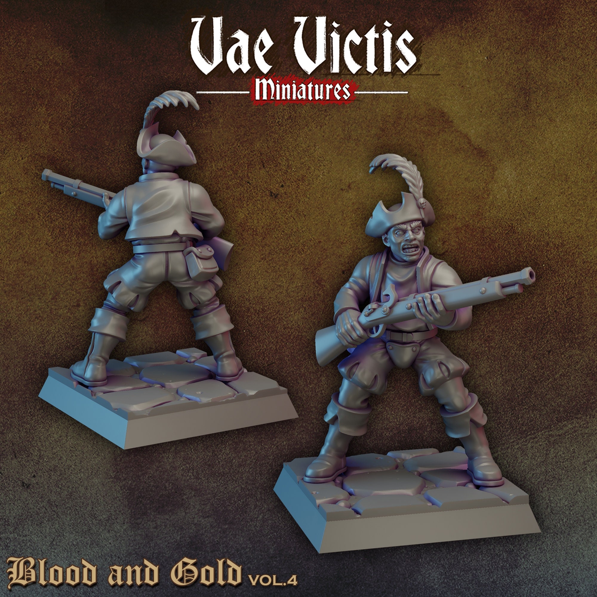 Human Rifleman Human Riflemen Set | Vae Victis Miniatures | 32mm Scale Resin Printed ...