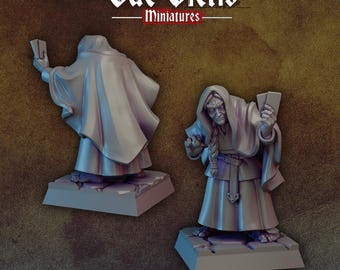 Old Fortune Teller | Vae Victis Miniatures | 32mm Scale Resin Printed Tabletop RPG Figures for Tabletop Roleplaying or Wargaming