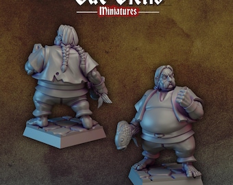 Fishmonger | Vae Victis Miniatures | 32mm Scale Resin Printed Tabletop RPG Figures for Tabletop Roleplaying or Wargaming