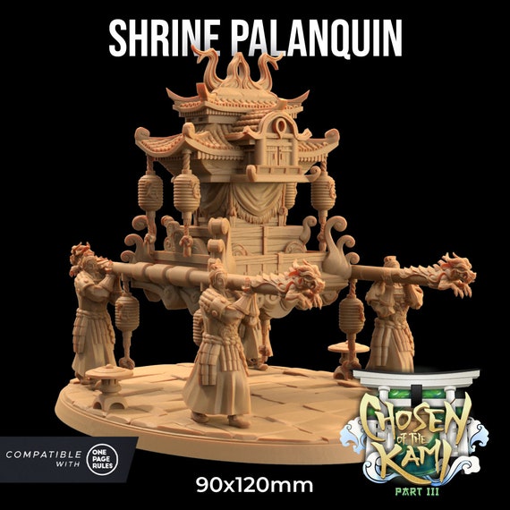 Shrine Palanquin Dragon Trappers Lodge Chosen Of The Kami 32mm Scale  Resin Printed Tabletop RPG Figure For DND