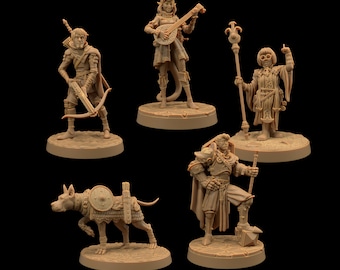 Spooky Gang | Dragon Trappers Lodge | Mystery Hunters | One Page Rules | 32mm | Resin Printed Tabletop RPG Figures | DND | 5E | Halloween