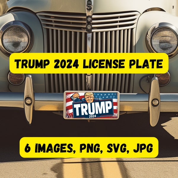 Trump 2024 License plate, instant download png, svg, jpg, Maga number plate, Patriot License plate, The comeback continues tour