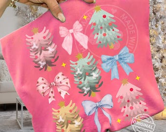 Pastell julgran PNG | Akvarell julclipart (digital nedladdning)