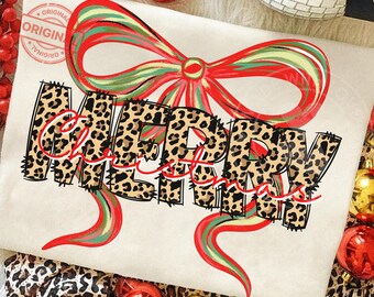 Leopard God Jul Rosett PNG, Julgrafik (digital nedladdning)