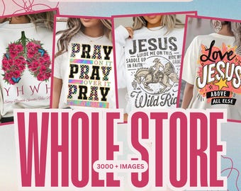 Hela butiken PNG-paket, nedladdningar av sublimeringsdesigner, kristna PNG-filer, Jesus, estetiska kläder, retro PNG, bibelverser, t-shirtdesigner