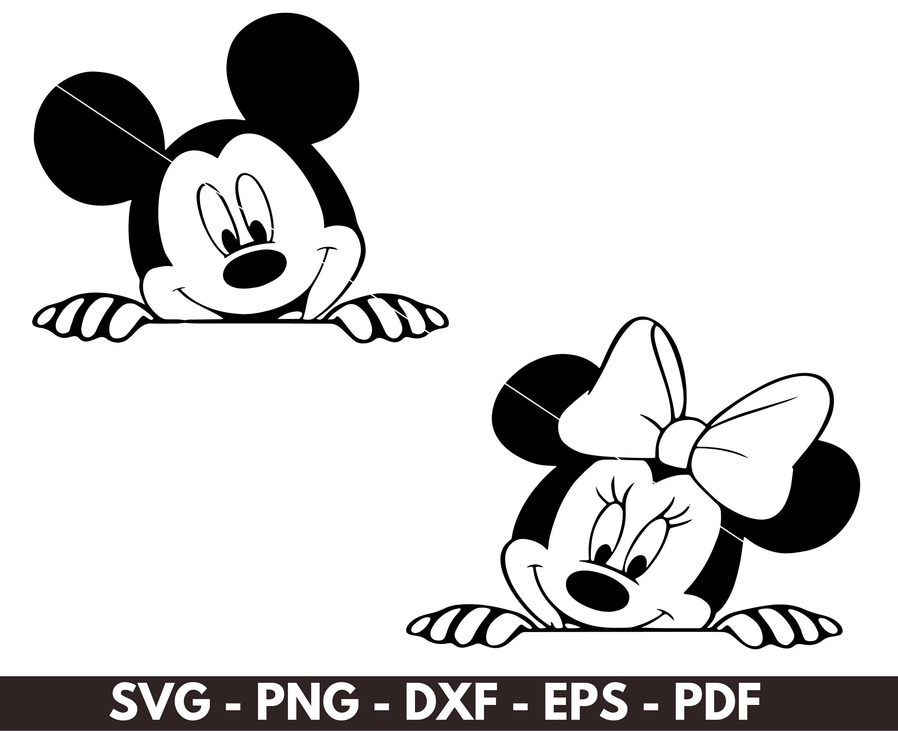 Mickey Peeking SVG - Mickey Mouse SVG - Disney SVG