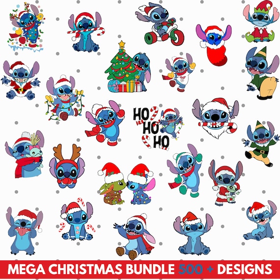 Stitch Christmas Svg, Lilo and Stitch Svg, Christmas Cartoon Svg