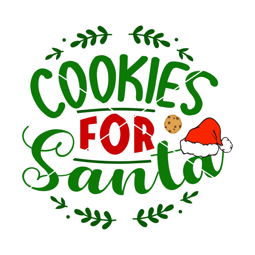Cookies for Santa Svg, Baking Cookie Svg, Cookie, Baking Svg, Christmas Sayings, Santa Hat Svg