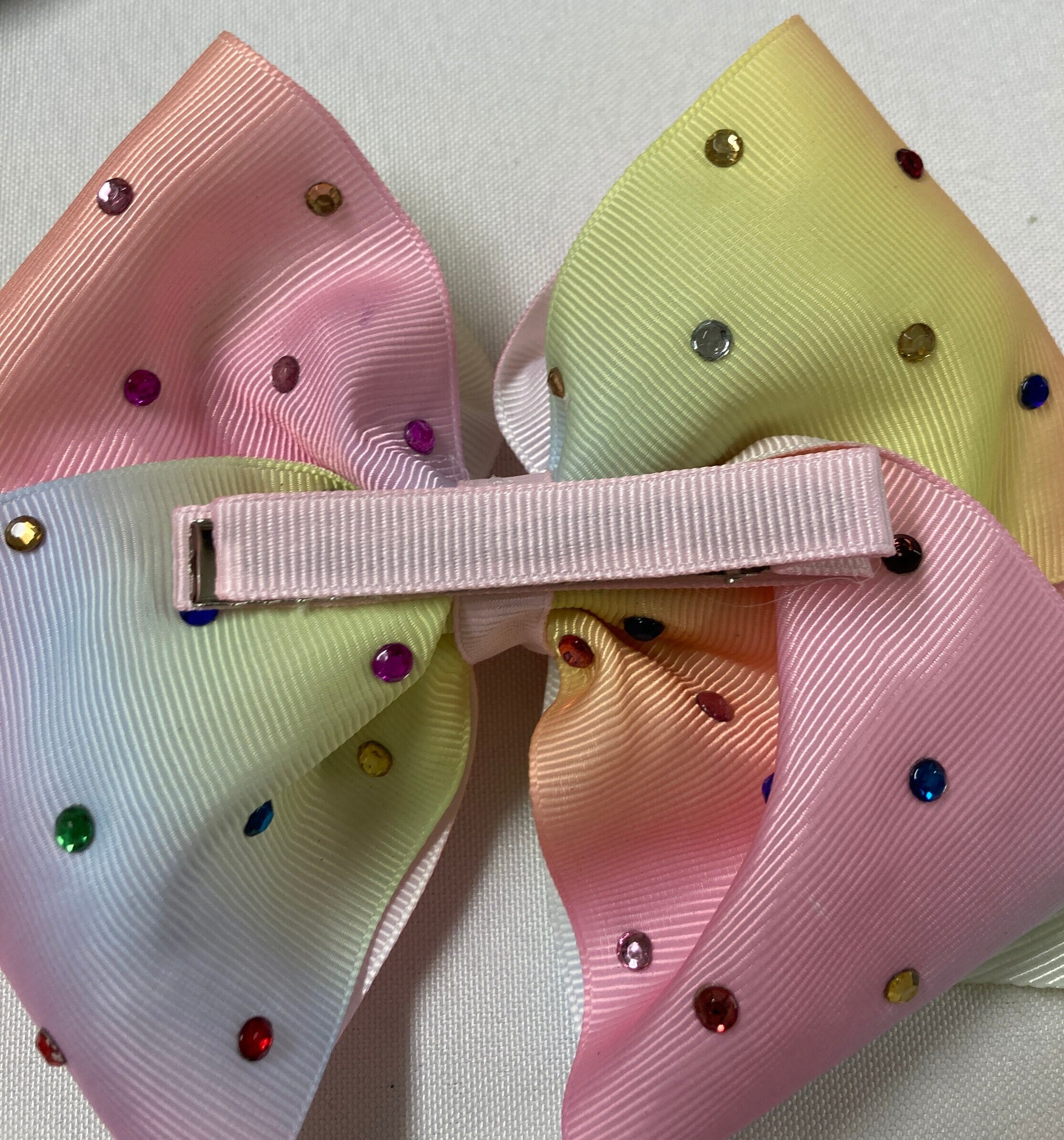 new bow rainbow umbrella rudder rhinestones