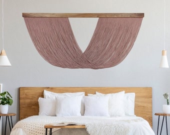 Extra Large Macrame Yarn Wall Decor Bohemian Wall Hanging Macrame Headboard Bedroom Tapestry Aesthetic Room Decor Home Gifts