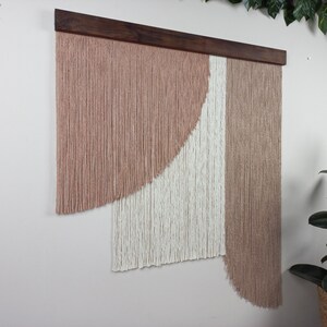 Customizable Modern Extra Large Macrame Wall Hanging Personalized Colorful Boho Yarn Wall Art Housewarming Gift image 8